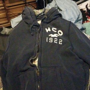 Blue heavy hollister sweatshirt